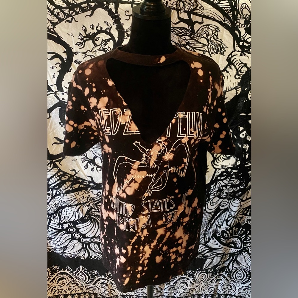 • Led Zeppelin bleached tee • - Picture 4 of 5